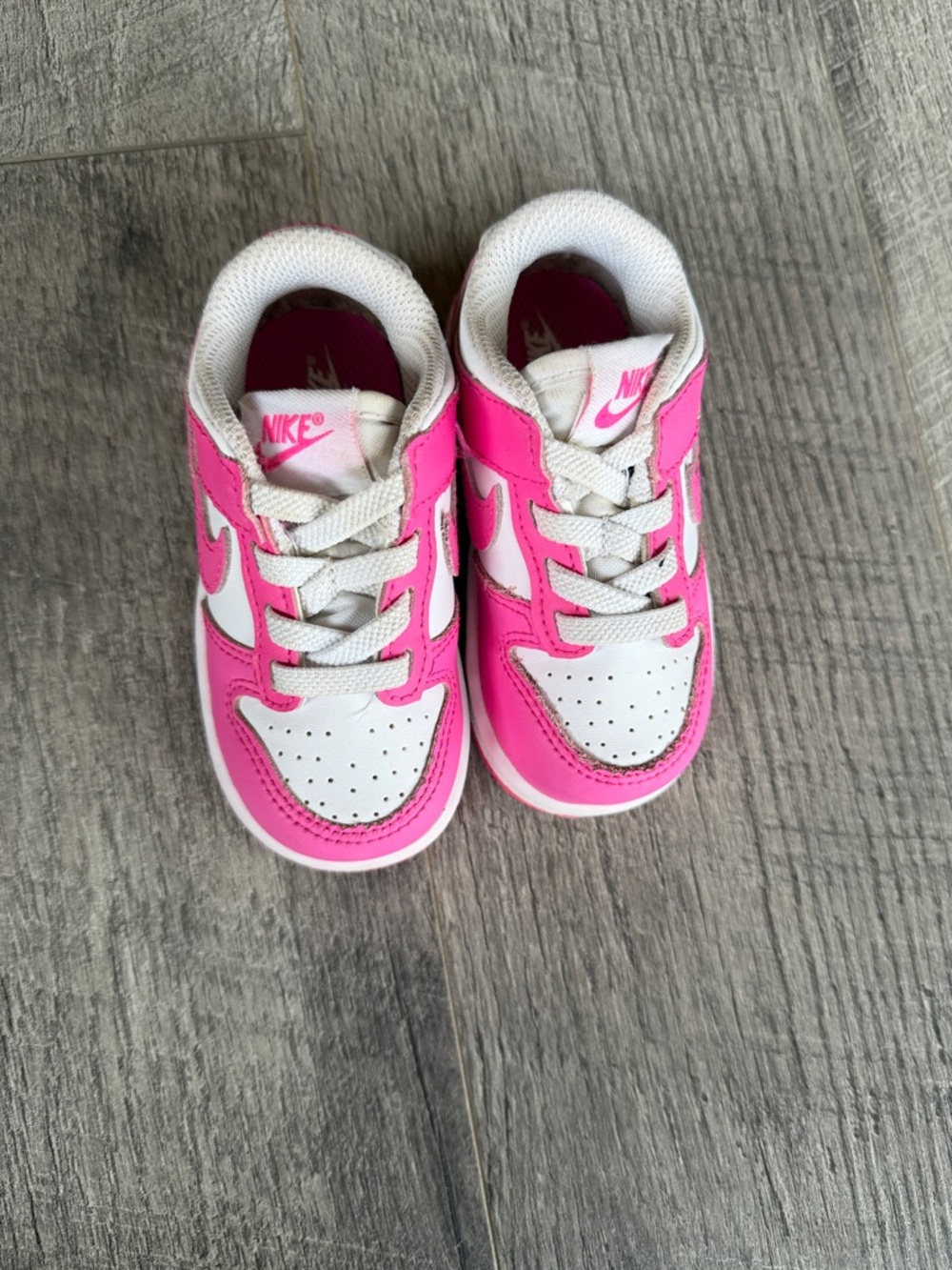 Nike Toddler Sneakers – Size 5C – Pink & White